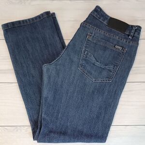 Ezekiel 302 Easy Rider Blue Denim Bootcut Jeans Mens 34" X 31"